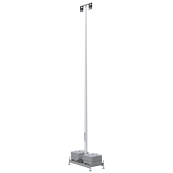 Lamp post SET | made of aluminium | 10 meter aluminium post | Light color: 3000 K, insect-friendly